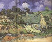 Vincent Van Gogh Thatched Cottages in Cordeville (nn04) Spain oil painting artist